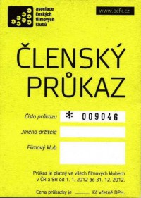 lícová strana průkazu